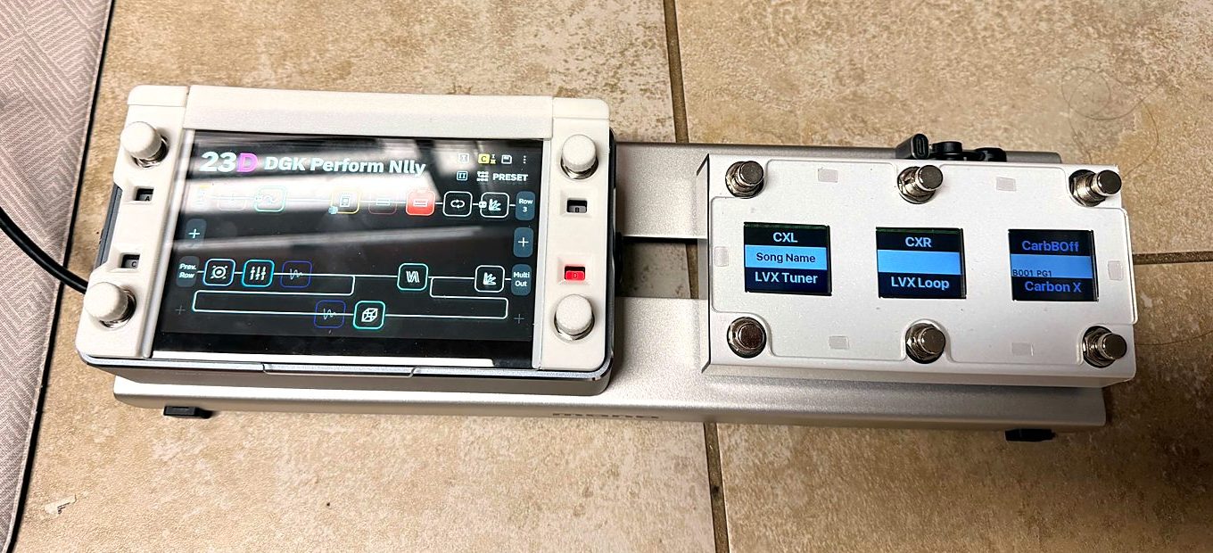 Quad Cortex mini with a footswitch controller